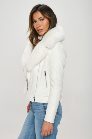 Alternative view of Faux Suade Moto Jacket