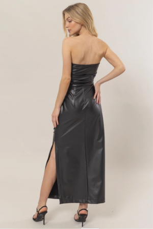 Alternative view of LuxiBoutique™ Leather Evening Dress=Very Chic