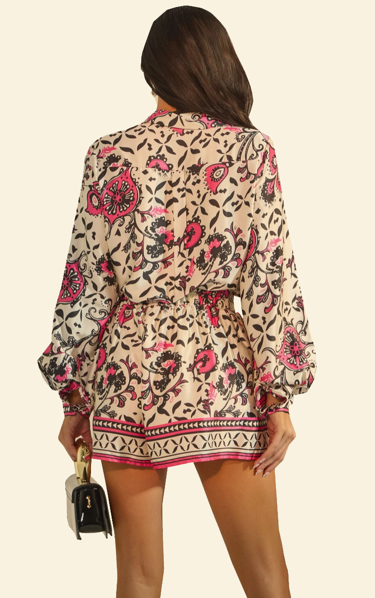 Alternative view of LuxiBoutique™ Printed Blouse And Shorts Set